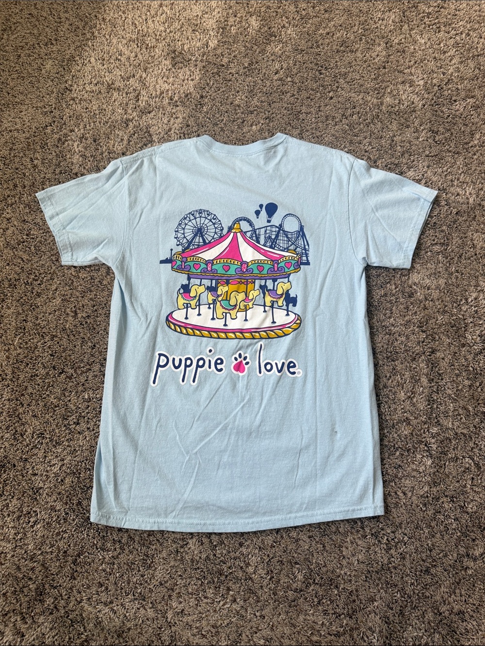 Puppie Love Merry-Go-Round Tee
